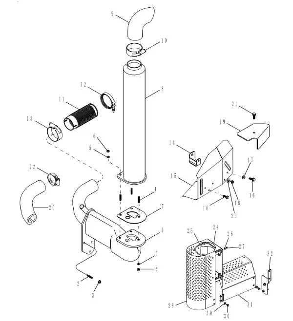 87483045 - Теплоизоляция трубы выхл. ДВС T8040/50