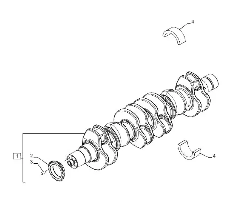 500086101 - Комплект 2шт. коренных вкладышей коленчатого вала